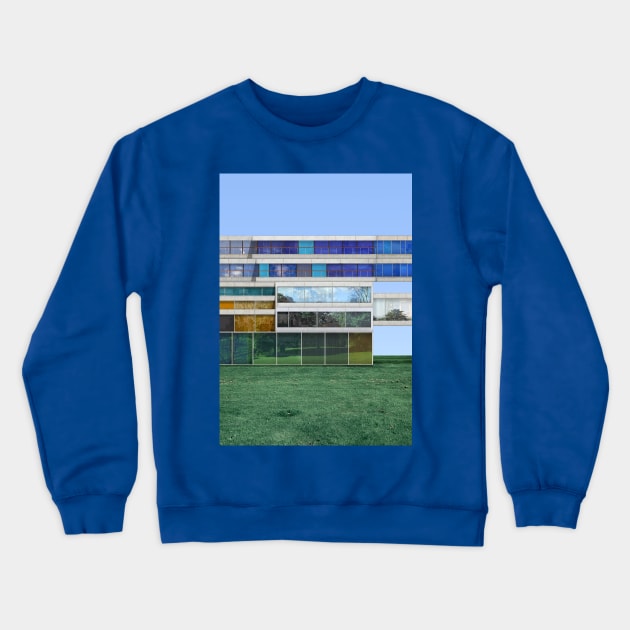 Villa VPRO Building Architecture Rendering Crewneck Sweatshirt by lostnprocastinating